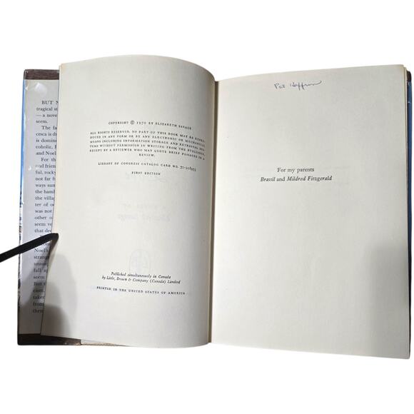 But Not For Love Elizabeth Savage Hardcover 1970 First Edition Book - Picture 4 of 6